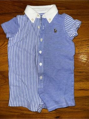 Ralph Lauren Baby Boy Oxford Polo Shortall 3M
